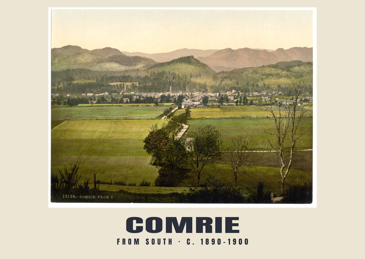 From south, Comrie, c. 1890–1900 heritage photograph