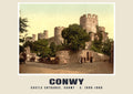Castle entrance, Conwy, c. 1890–1900 heritage photograph