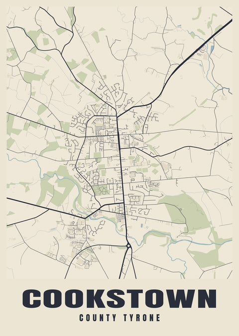 Cookstown Street Map Poster