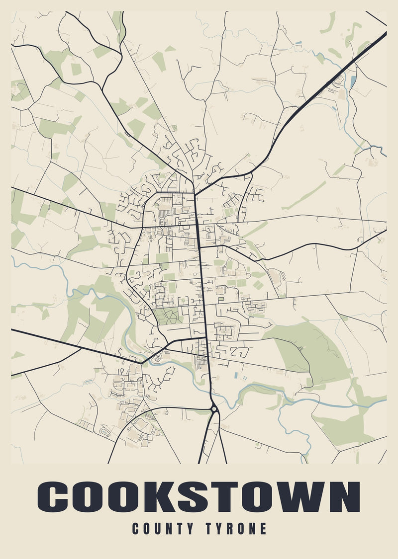 Cookstown Street Map Poster