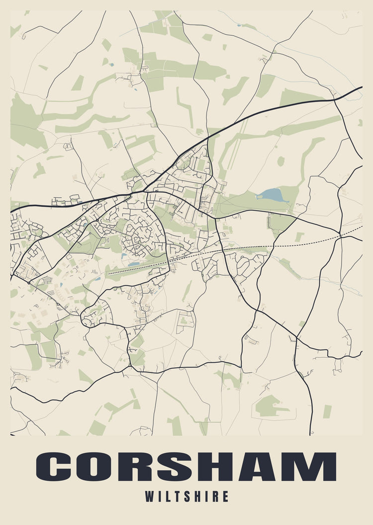 Corsham Street Map Poster