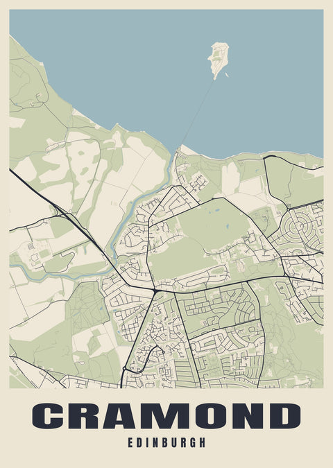 Cramond Street Map Poster