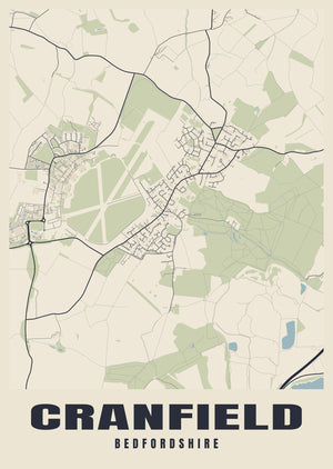 Cranfield Street Map Poster