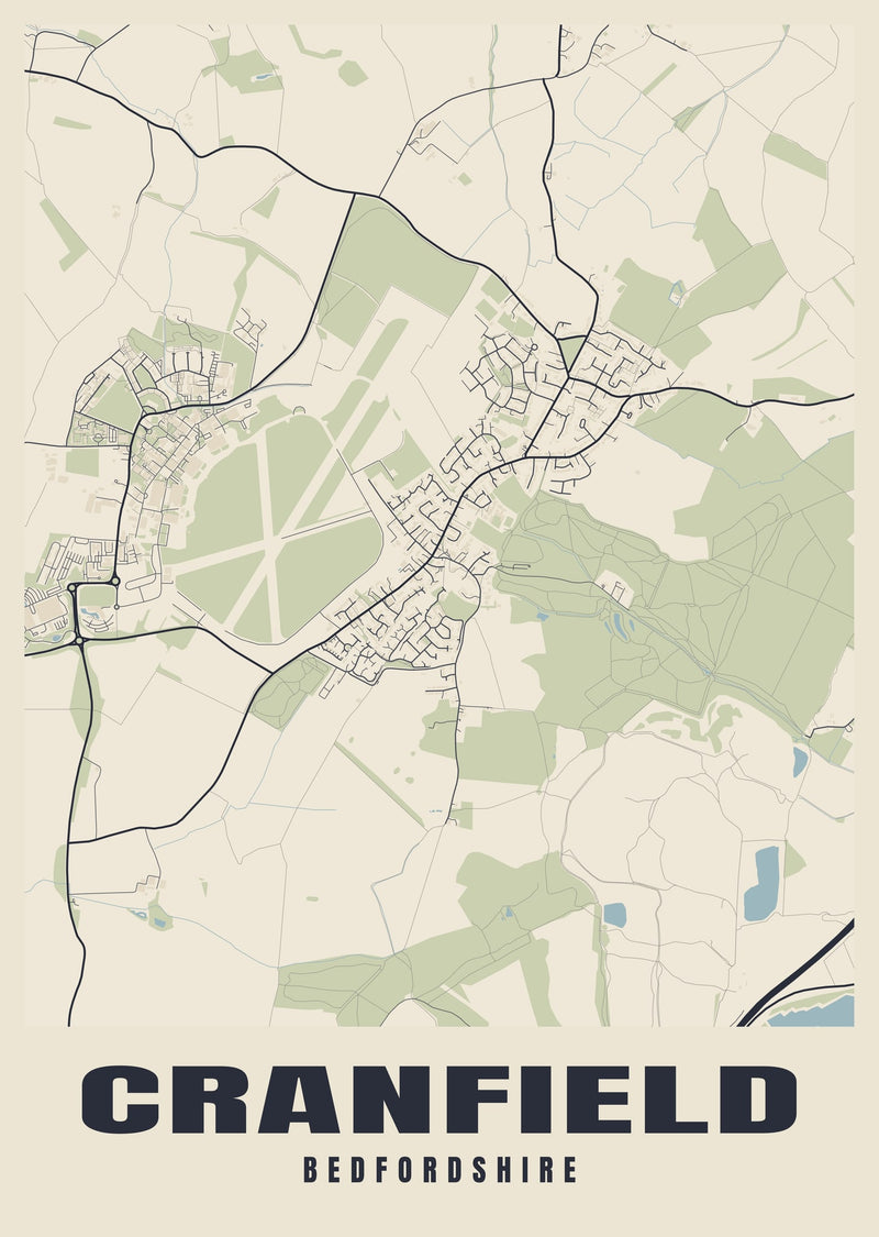 Cranfield Street Map Poster