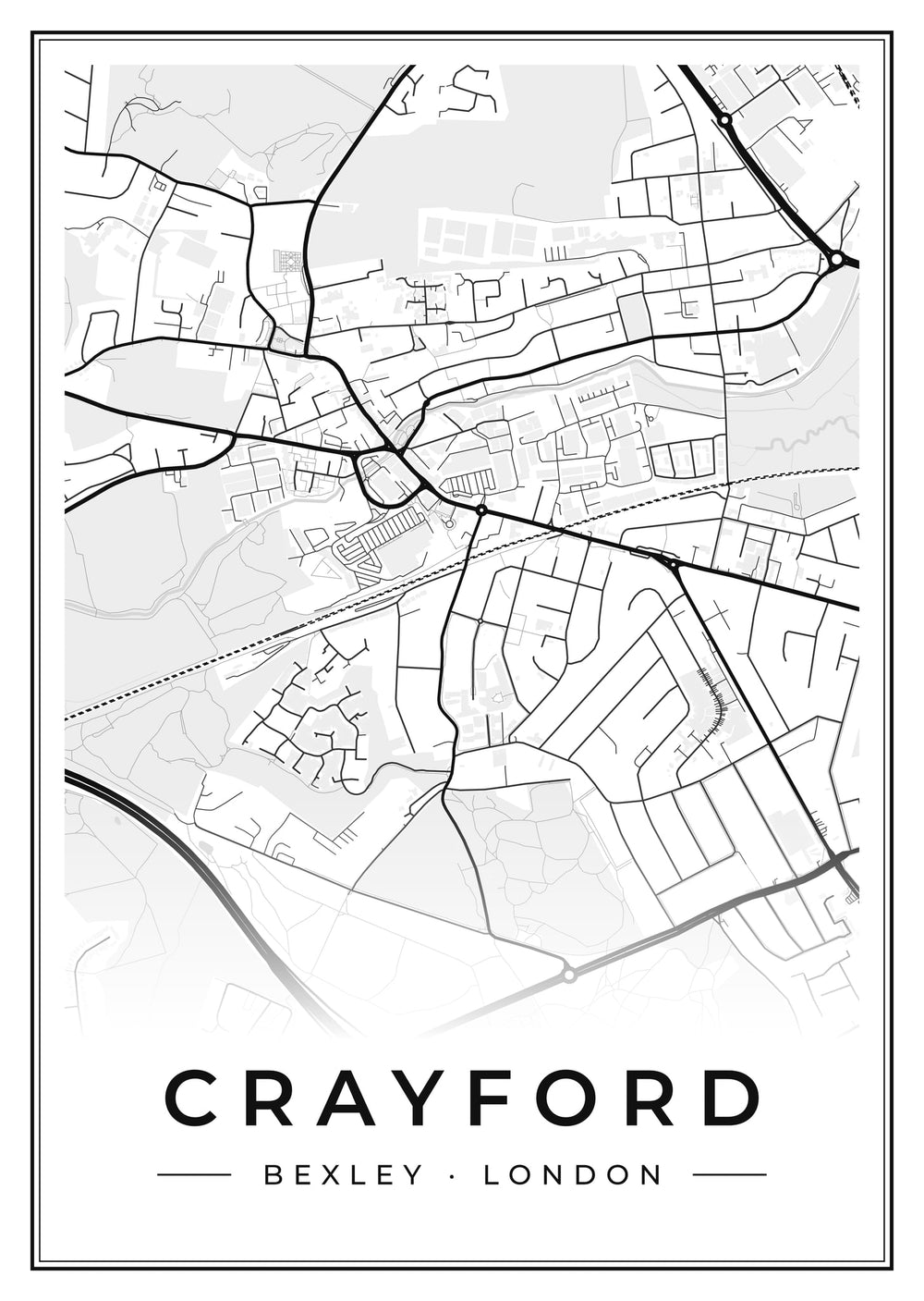 Crayford Street Map Poster