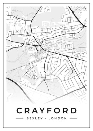 Crayford Street Map Poster