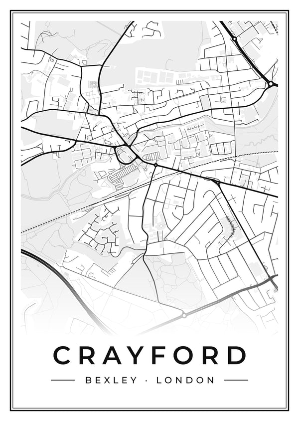 Crayford Street Map Poster