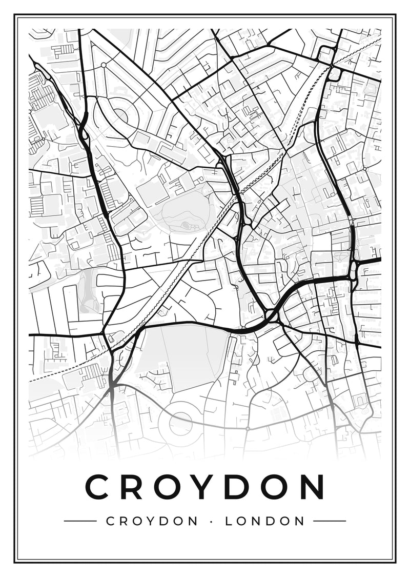 Croydon Street Map Poster