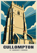 St Andrew’s Church, Cullompton poster, Art Deco style