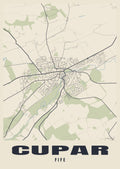 Street map poster of Cupar, Fife
