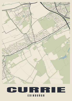 Currie Street Map Poster