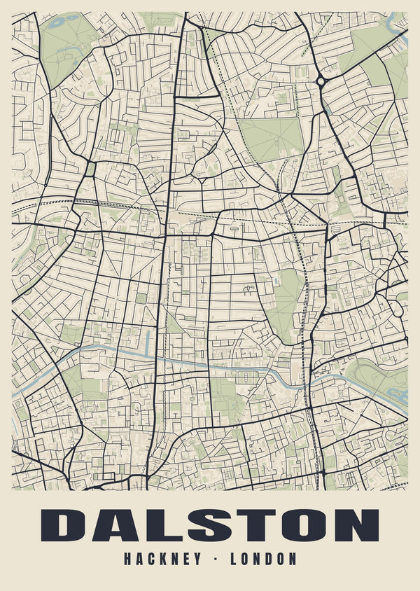 Dalston Heritage Street Map Poster