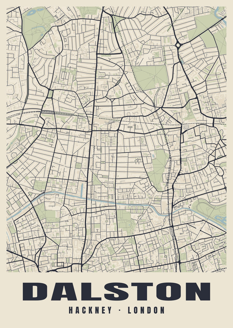 Dalston Heritage Street Map Poster