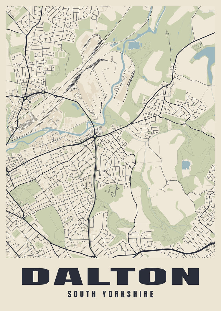 Dalton Street Map Poster