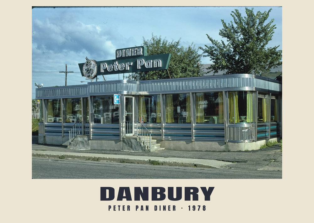 Peter Pan Diner, Danbury, Connecticut — 1978 · Historic photograph print