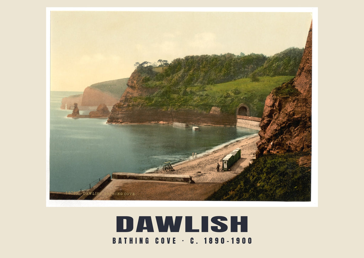 Bathing cove, Dawlish, c. 1890–1900 heritage photograph
