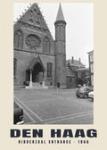 Ridderzaal Entrance, Den Haag — Historic photograph print, 1966