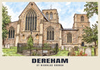 St Nicholas Church, Dereham poster, Ink & Wash style