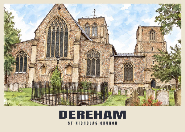 St Nicholas Church, Dereham Poster