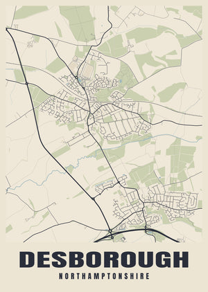 Desborough Street Map Poster
