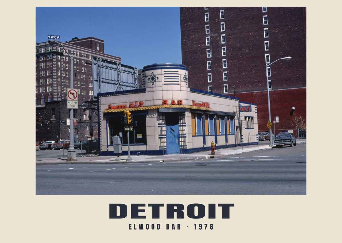 Elwood Bar, Detroit, 1978 — Historic photograph print