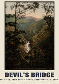 Rheidol Falls, from Devil's Bridge, Aberystwith, c. 1890–1900 heritage photograph