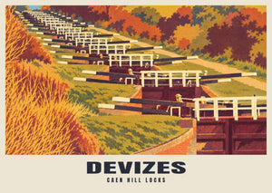 Caen Hill Locks, Devizes Poster