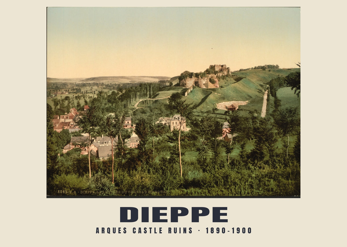 Ruïnes van kasteel Arques, Dieppe, 1890–1900