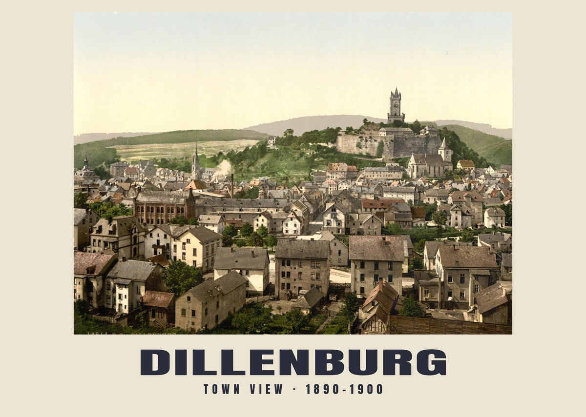Widok miasta, Dillenburg, 1890–1900
