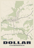 Street map poster of Dollar, Clackmannanshire