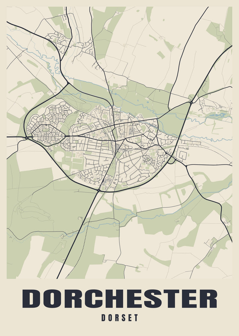 Dorchester Street Map Poster