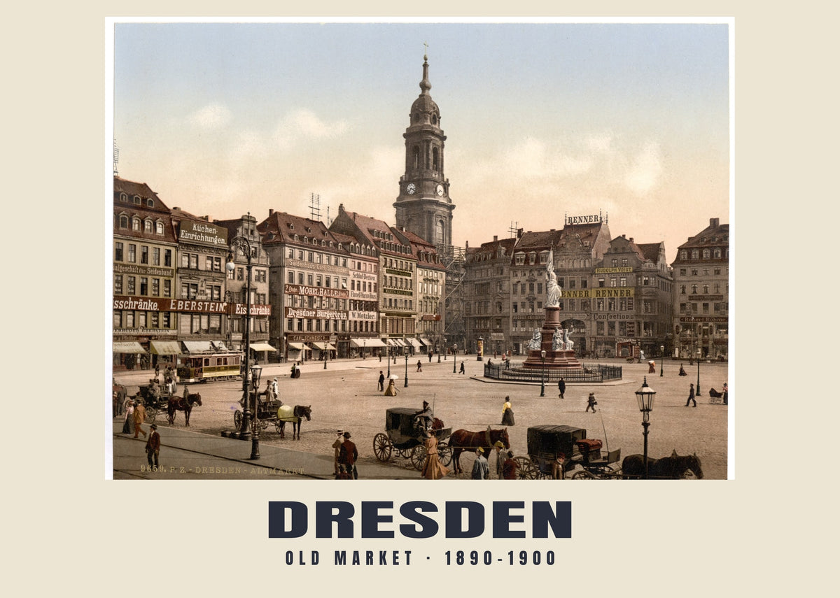 Mercato vecchio, Dresden, 1890–1900
