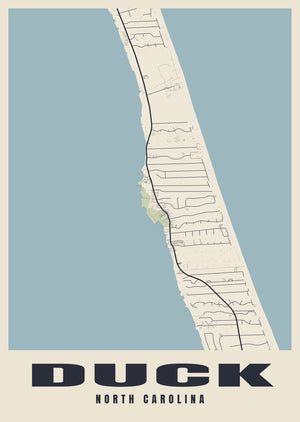 Duck Street Map Poster
