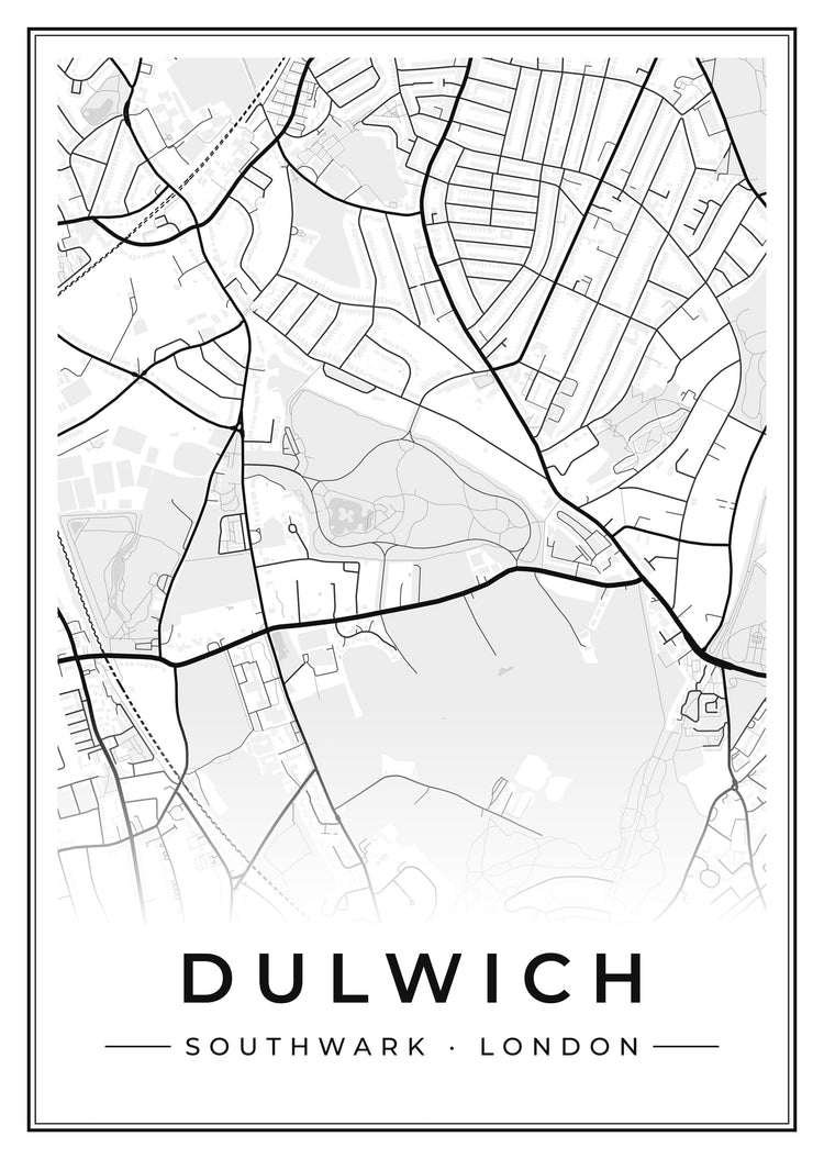 Dulwich Street Map Poster
