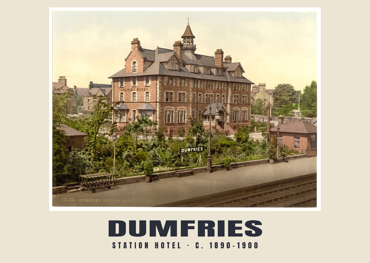 Station Hotel, Dumfries, c. 1890–1900 heritage photograph