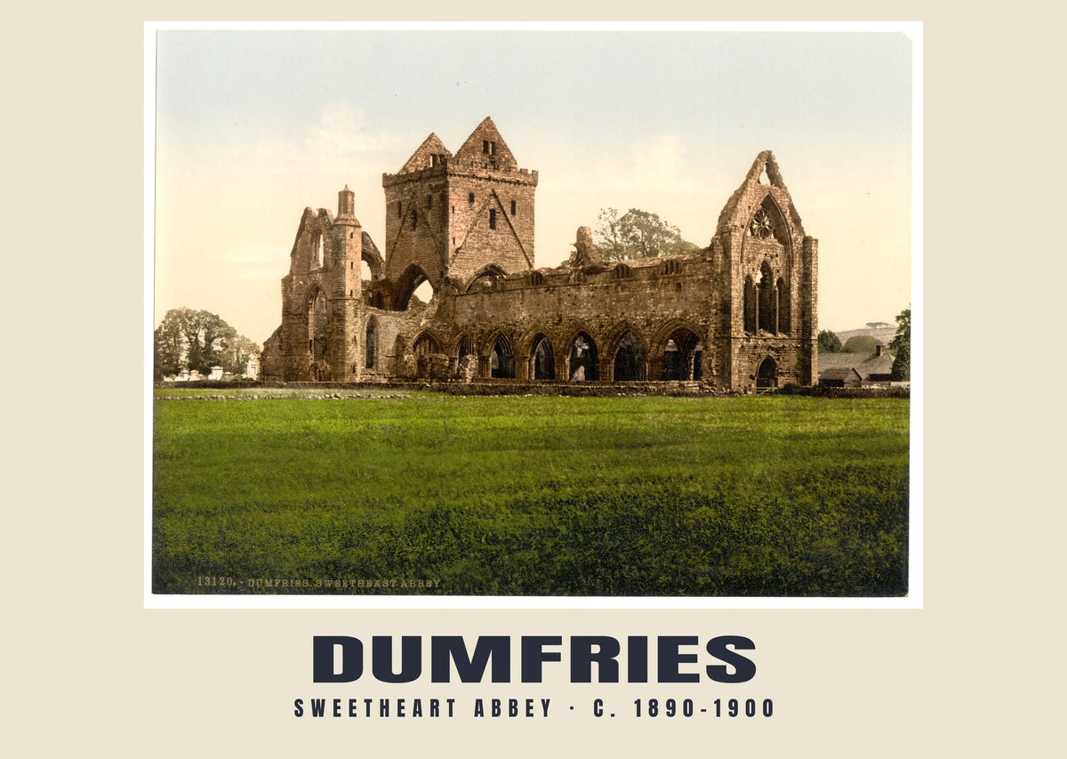 Sweetheart Abbey, Dumfries, c. 1890–1900 heritage photograph