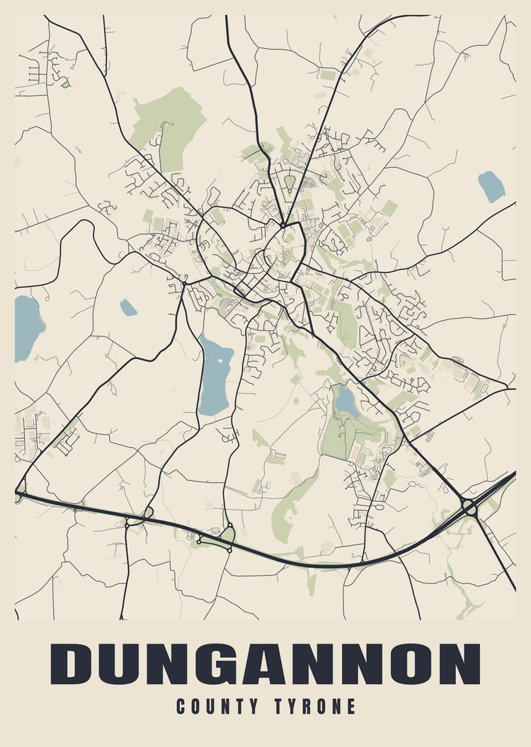 Dungannon Street Map Poster