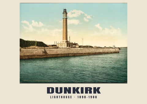 Faro, Dunkerque — 1890–1900 · Stampa di fotocromo d’epoca