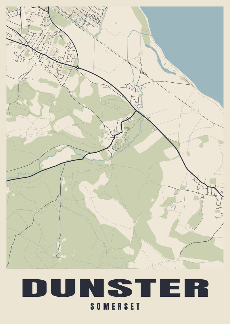 Dunster Street Map Poster