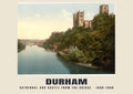 Cathedral and Castle from the Bridge, Durham, 1890–1900 heritage photograph