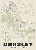 Street map poster of Dursley, Gloucestershire