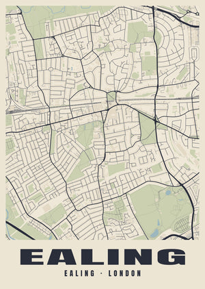 Ealing Heritage Street Map Poster