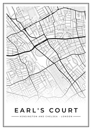 Earl's Court Street Map Poster