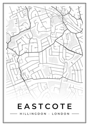 Eastcote Street Map Poster