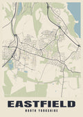 Street map poster of Eastfield, North Yorkshire