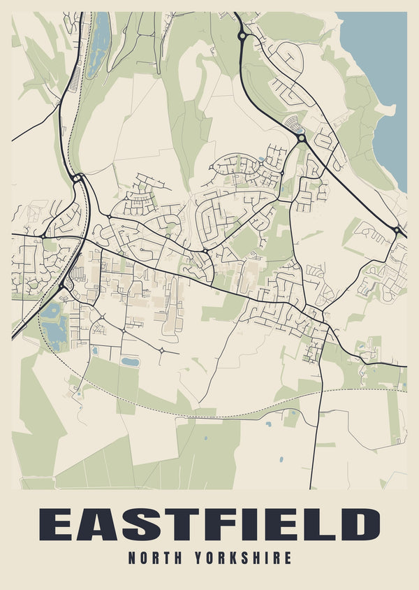 Eastfield Street Map Poster