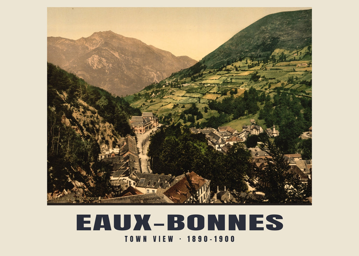Stadsgezicht, Eaux-Bonnes, 1890–1900