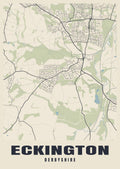 Street map poster of Eckington, Derbyshire