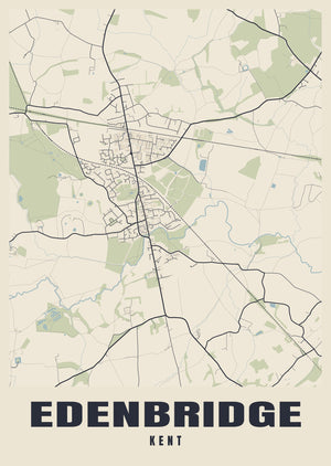 Edenbridge Street Map Poster