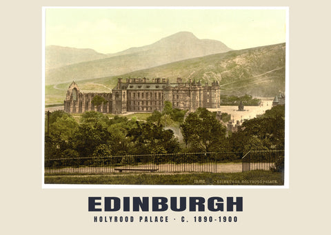 Palais de Holyrood, Édimbourg, v. 1890–1900 Tirage patrimonial